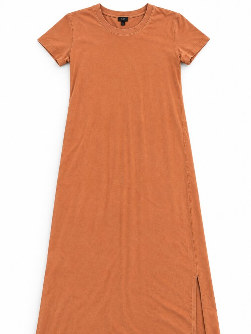 J.Crew T-Shirt Midi Dress Rust Orange Short Sleeve Casual Dress XS